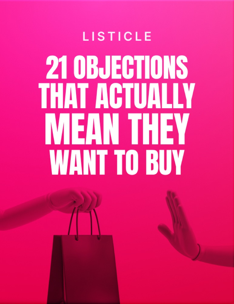 21 Objections That Actually Mean They Want to Buy