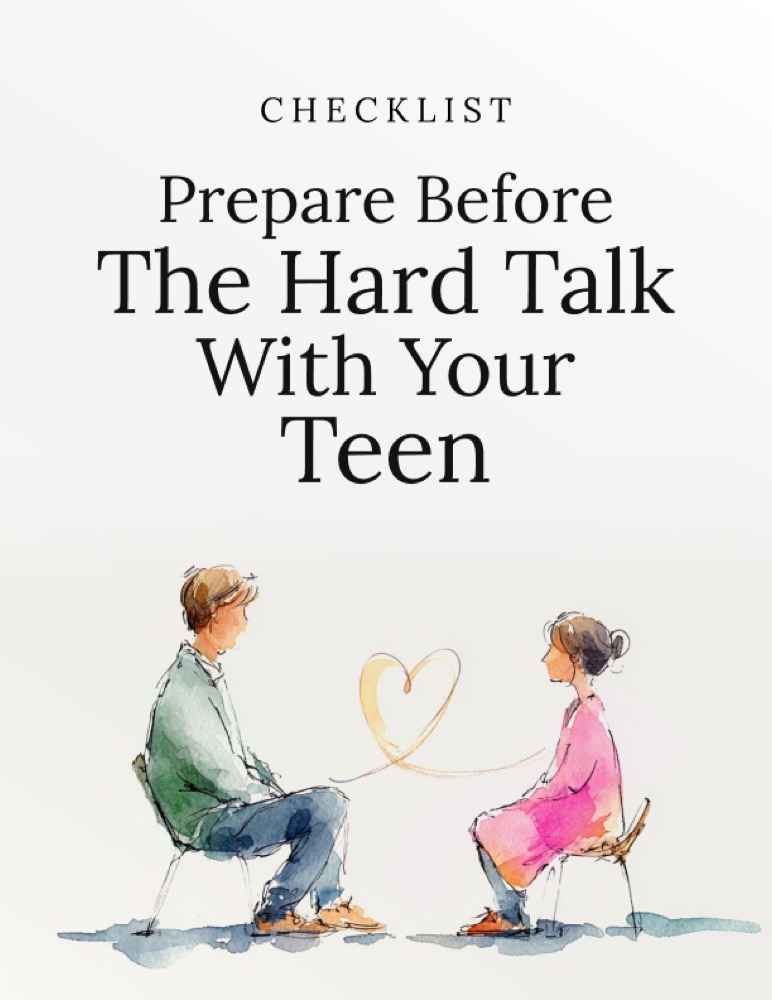 Prepare Before the Hard Talk With Your Teen